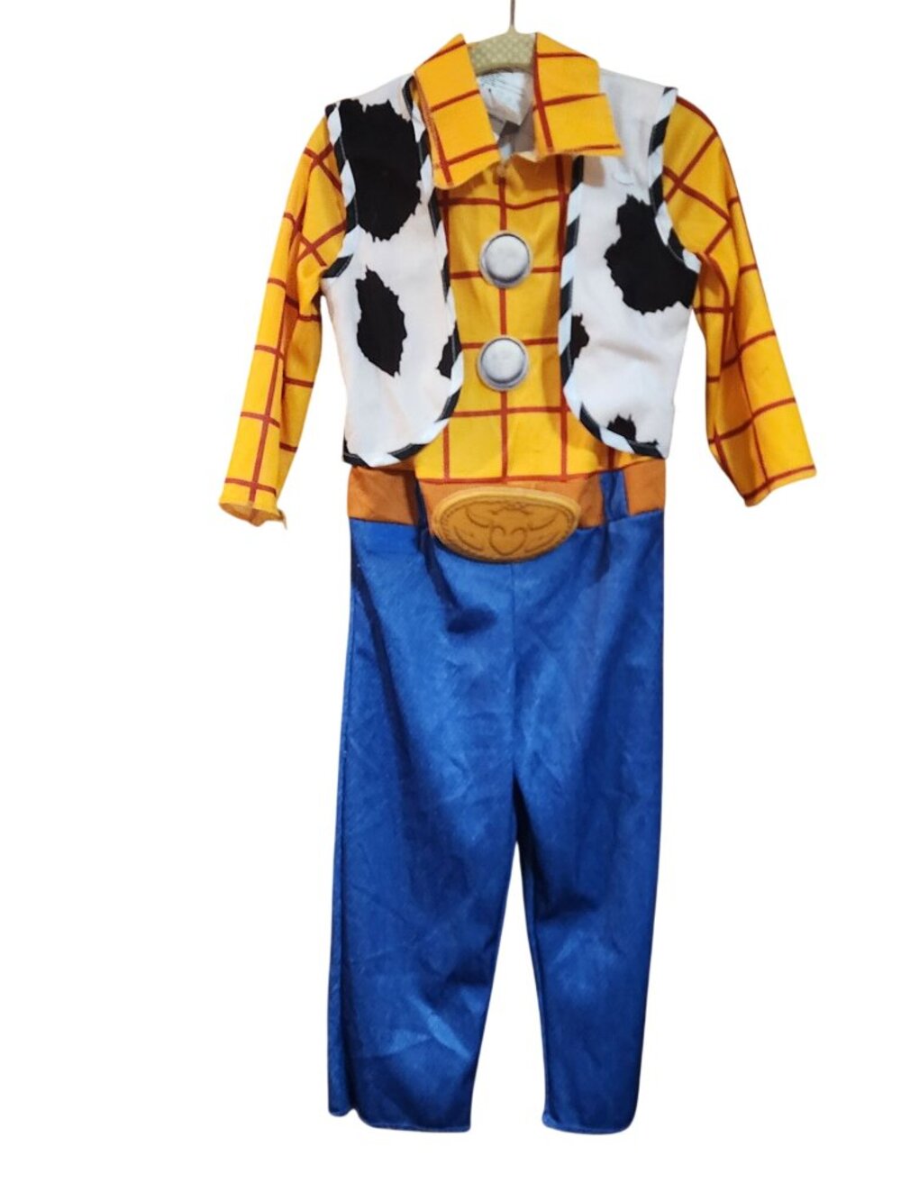 Toy Story 4 Woody Costume Hat included Size 2T AS IS - Picture 3 of 6